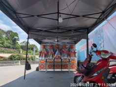中和受鎮宮-宮廟活動帳篷內燈光配置與空間規劃