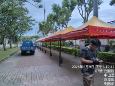 龍潭帳篷出租施工實錄-專業進場搭建-品牌贊助快速帳配置-鴻揚展覽
