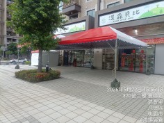 桃園八德生活用品門市開幕戶外大型宮廷帳完工全景