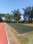 桃園新屋區蚵間國小70週年校慶暨運動會活動快速帳篷搭設前場地勘查全景-鴻揚展覽