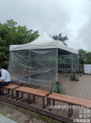 陽明山活動帳篷出租-高山防風沙包與結構補強特寫