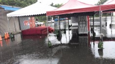 桃園平鎮長照嘉年華-宮廷帳與活動舞台雨天搭設實績