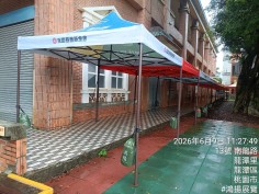 畢業典禮家長觀禮區-校園走道快速帳動線規劃