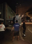 新竹巨城夜間大型活動進場-IBM桌設備卸貨