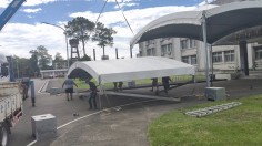 桃園龍潭軍營-帝王帳延伸對接與遮蔽空間配置