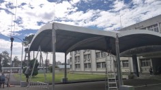 桃園龍潭軍營-帝王帳搭設完成與細節微調